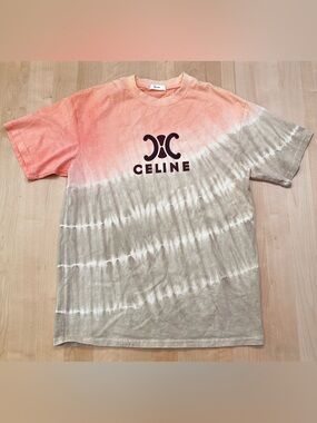 Celine Paris Tie Dye Oversized Tee Shirt Size XL
